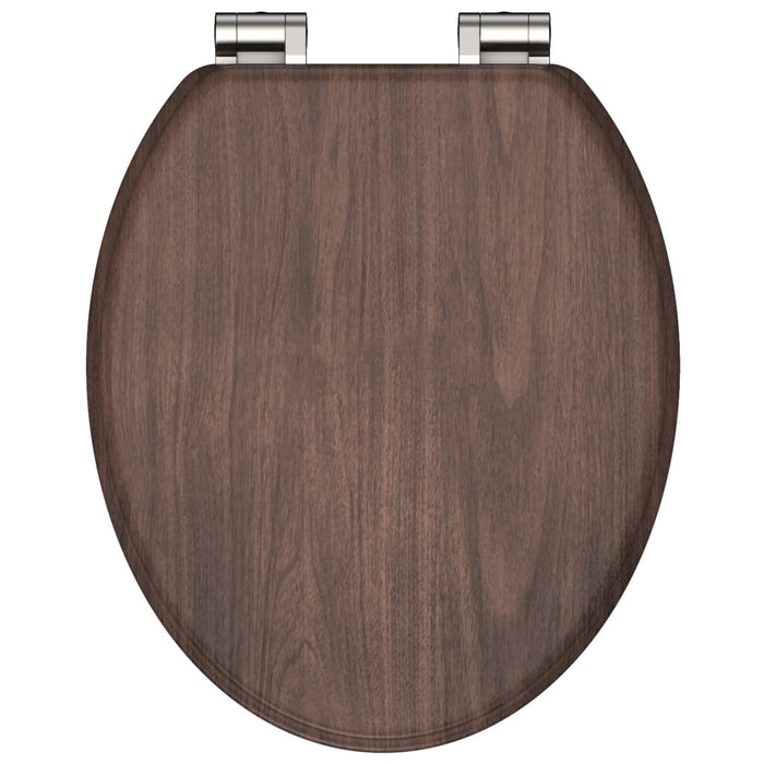 Schütte Toiletbril Met Soft-Close Dark Wood Mdf