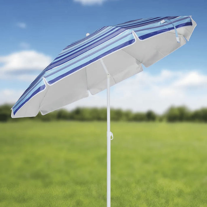 Hi Strandparasol 200 Cm Gestreept Blauw