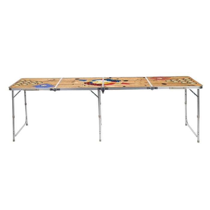 Hi Bierpongtafel Inklapbaar 240X60X55 Cm Mdf En Aluminium