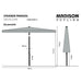 Madison Parasol Delos Luxe 300X200 Cm Pac5P014