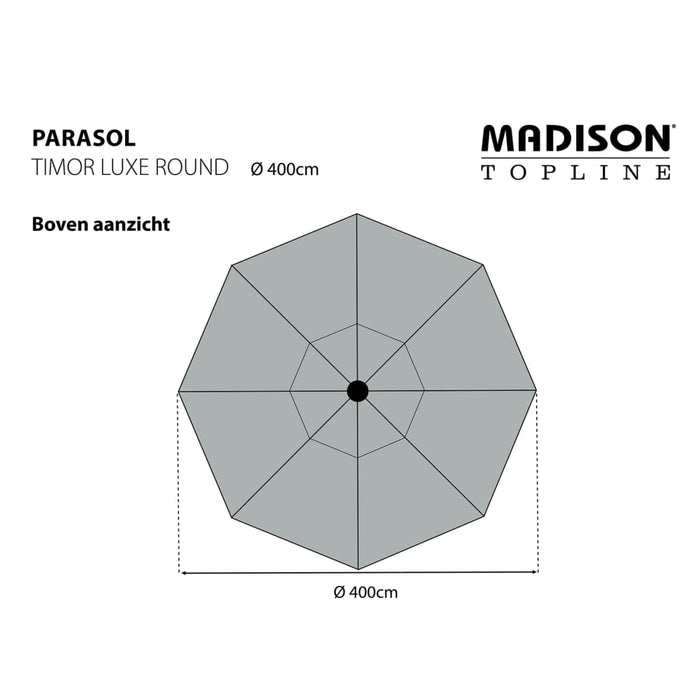 Madison Parasol Timor Luxe 400 Cm Pac8P016