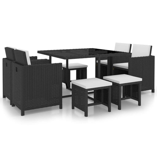 Tuinset Poly Rattan En Acaciahout