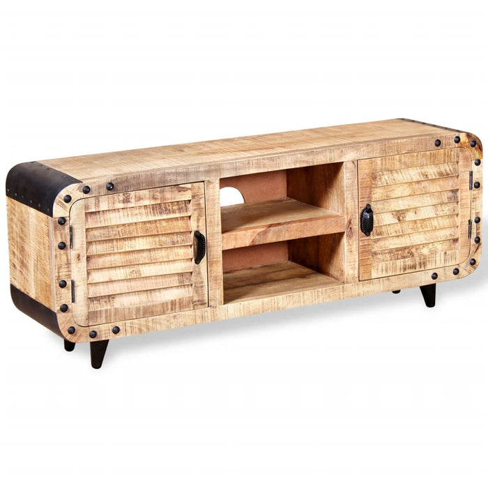 Tv-Meubel 120X30X50 Cm Massief Mangohout