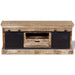 Tv-Meubel Met 2 Schuifdeuren 110X30X45 Cm Massief Mangohout