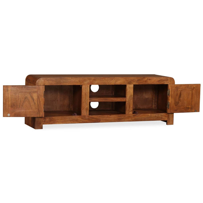 Tv-Meubel 120X30X40 Cm Massief Hout Met Honingafwerking