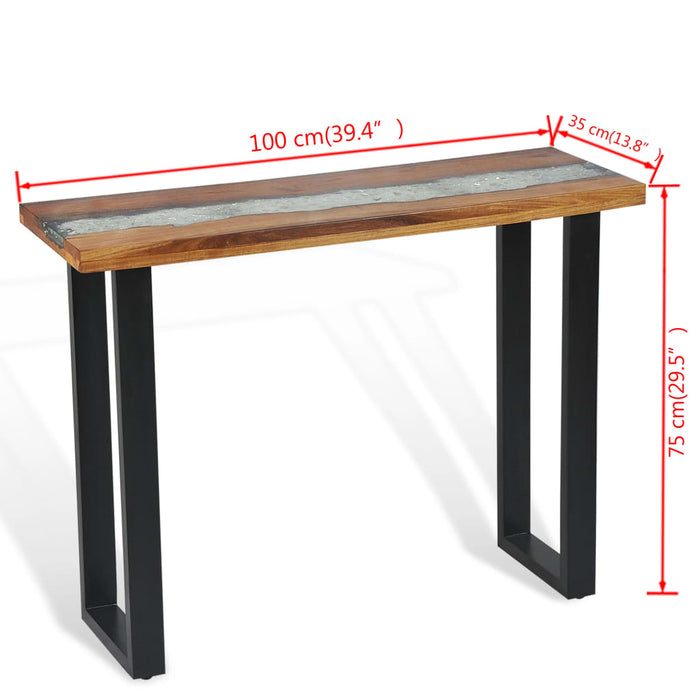 Wandtafel 100X35X75 Cm Teakhout