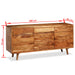 Dressoir Met Bewerkte Deuren 160X40X75 Cm Massief Hout