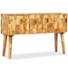 Dressoir 118X35X75 Cm Massief Mangohout Lichtgrijs