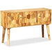 Dressoir 118X35X75 Cm Massief Mangohout Lichtgrijs