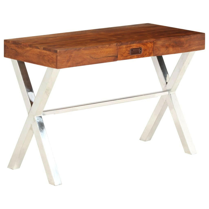 Bureau 110X50X76 Cm Massief Acaciahout En Honingafwerking