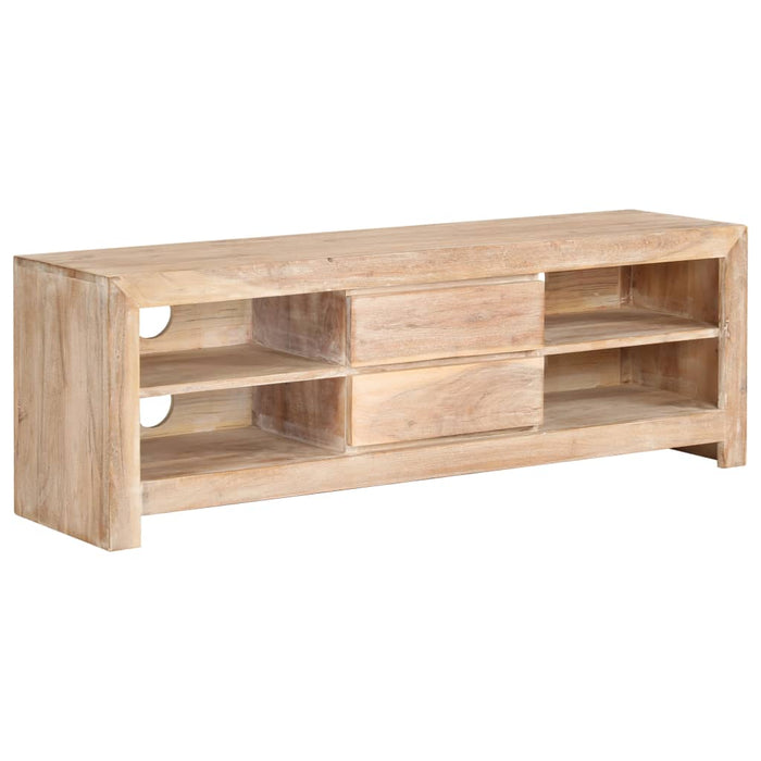 Tv-Meubel 120X30X40 Cm Massief Acaciahout