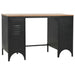 Bureau 120X50X76 Cm Massief Vurenhout En Staal