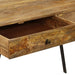 Schrijftafel Met Lades 110X50X76 Cm Massief Mangohout Groen