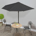 Balkonparasol Half Met Aluminium Paal 300X155 Cm