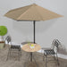 Balkonparasol Half Met Aluminium Paal 300X155 Cm