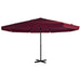 Parasol Met Aluminium Paal Azuurblauw