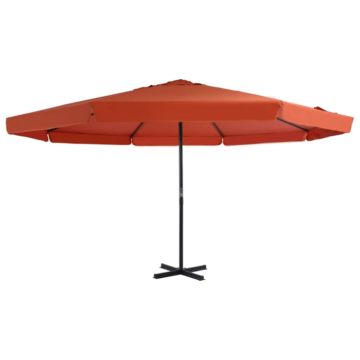 Parasol Met Aluminium Paal Azuurblauw