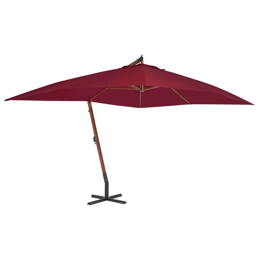 Zweefparasol Met Houten Paal 400X300 Cm