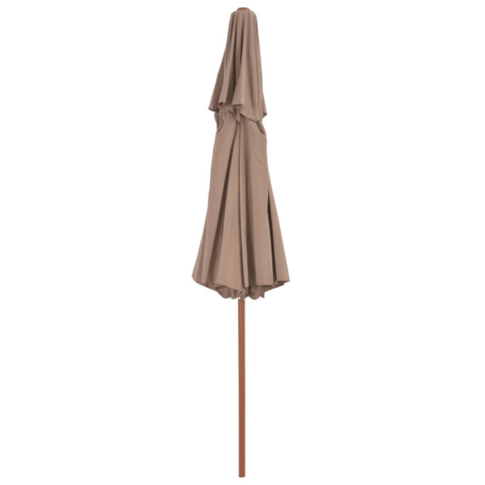 Parasol Dubbeldekker Met Houten Paal 270 Cm