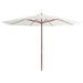 Parasol Met Houten Paal 350 Cm