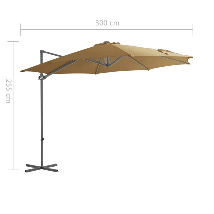 Zweefparasol Met Stalen Paal 300 Cm