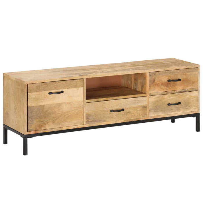 Tv-Meubel 130X30X45 Cm Massief Mangohout