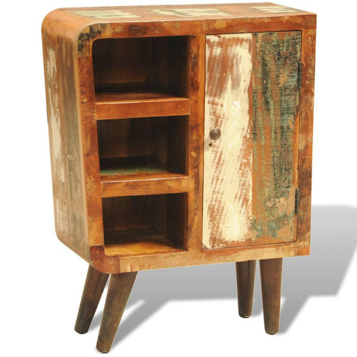 Kast Met 1 Deur Vintage-Stijl Massief Gerecycled Hout