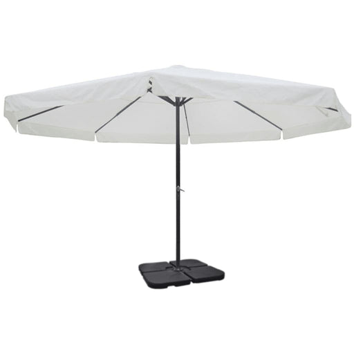 Parasol Met Draagbare Voet Aluminium ()