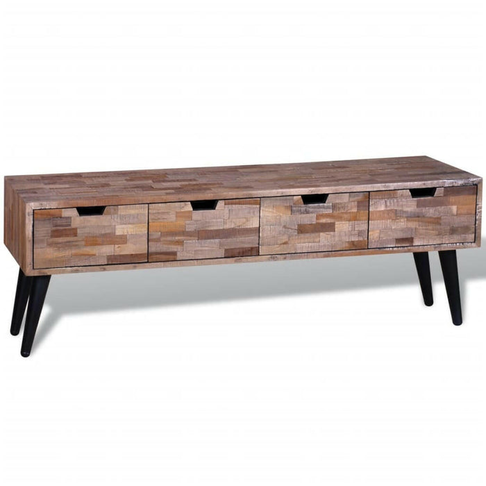 Tv-Meubel Met Vier Lades Gerecycled Teak