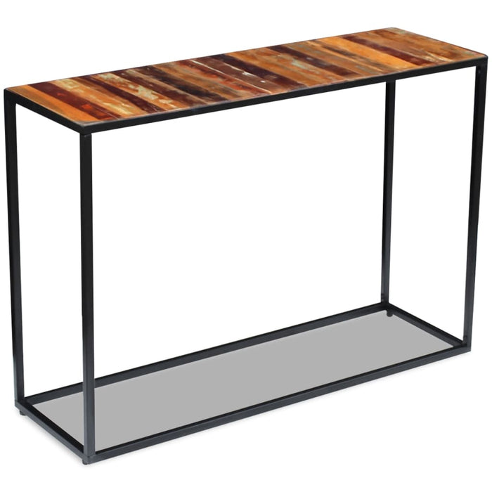 Wandtafel 110X35X76 Cm Massief Gerecycled Hout