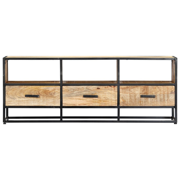 Tv-Meubel 120X30X45 Cm Massief Mangohout