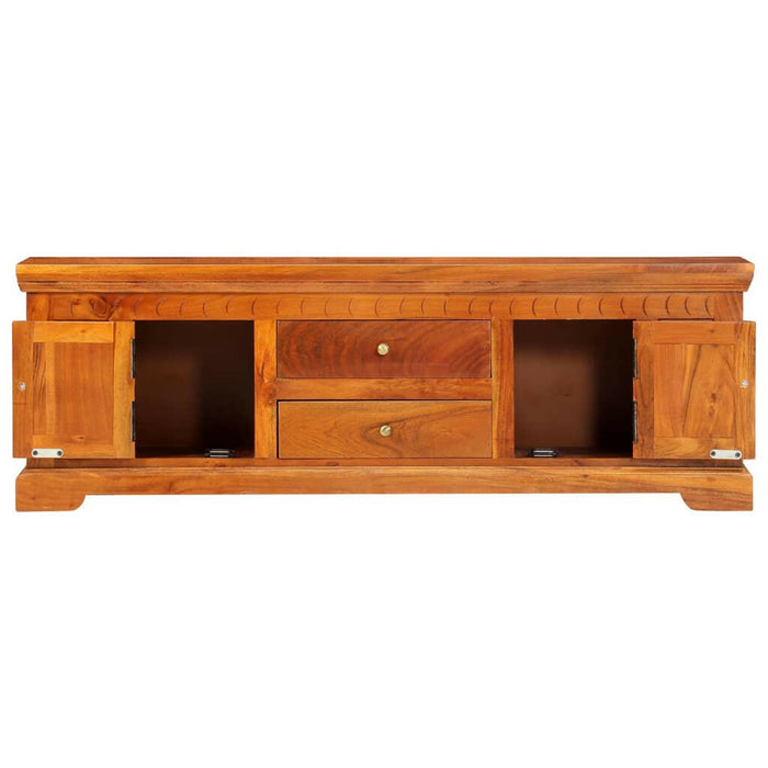 Tv-Meubel 119X30X40 Cm Massief Acaciahout