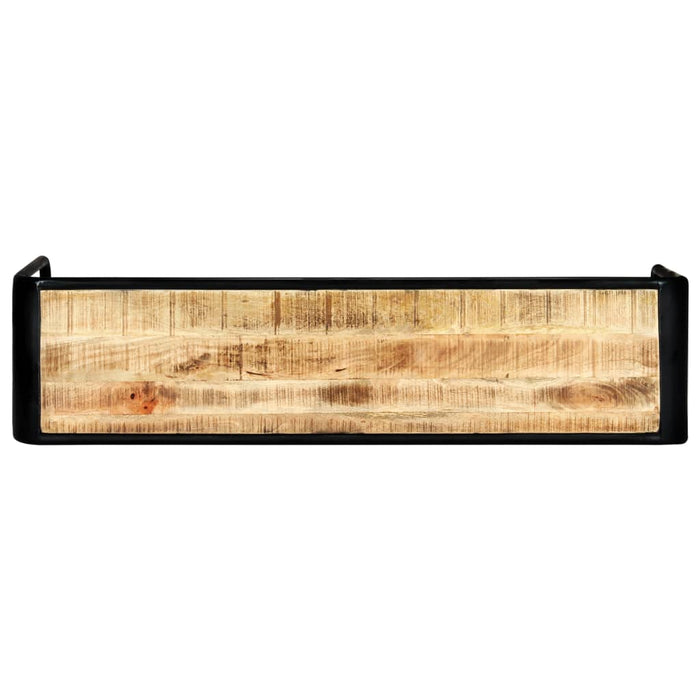 Wandtafel 140X35X76 Cm Massief Ruw Mangohout