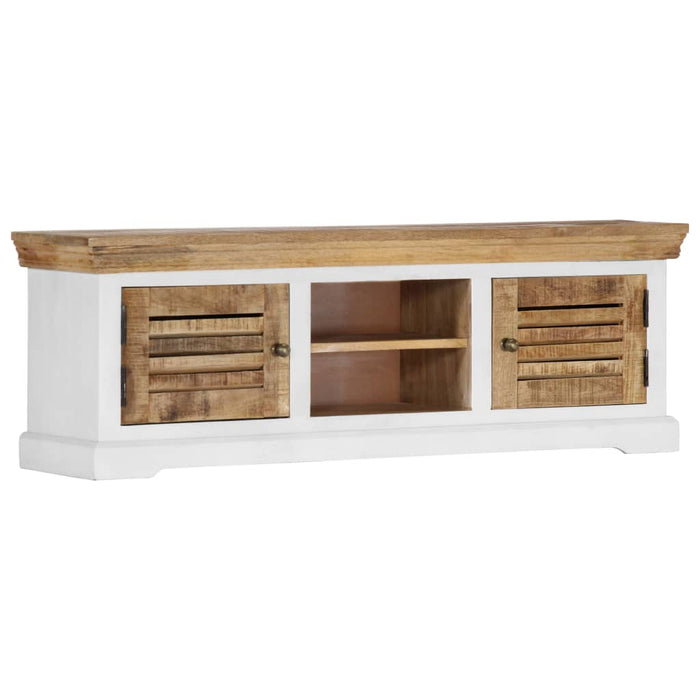 Tv-Meubel 118X30X40 Cm Massief Mangohout