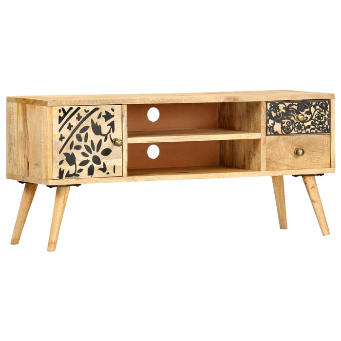 Tv-Meubel 100X30X45 Cm Massief Mangohout