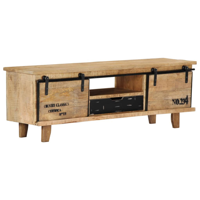 Tv-Meubel 120X30X40 Cm Massief Mangohout