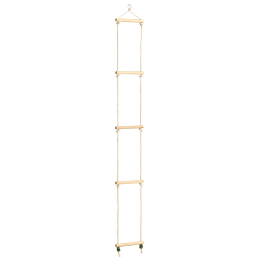 Touwladder 30X168 Cm Massief Hout En Pe Betongrijs