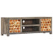 Tv-Meubel 120X30X40 Cm Massief Mangohout Grijs