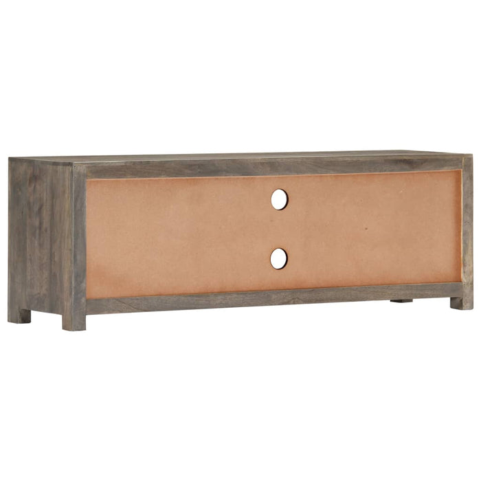 Tv-Meubel 120X30X40 Cm Massief Mangohout Grijs