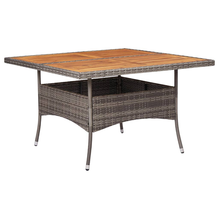 Tuintafel Poly Rattan En Massief Acaciahout