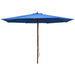 Parasol Met Houten Paal 350 Cm