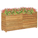 Plantenbak Verhoogd 50X40X38 Cm Massief Teakhout En Staal