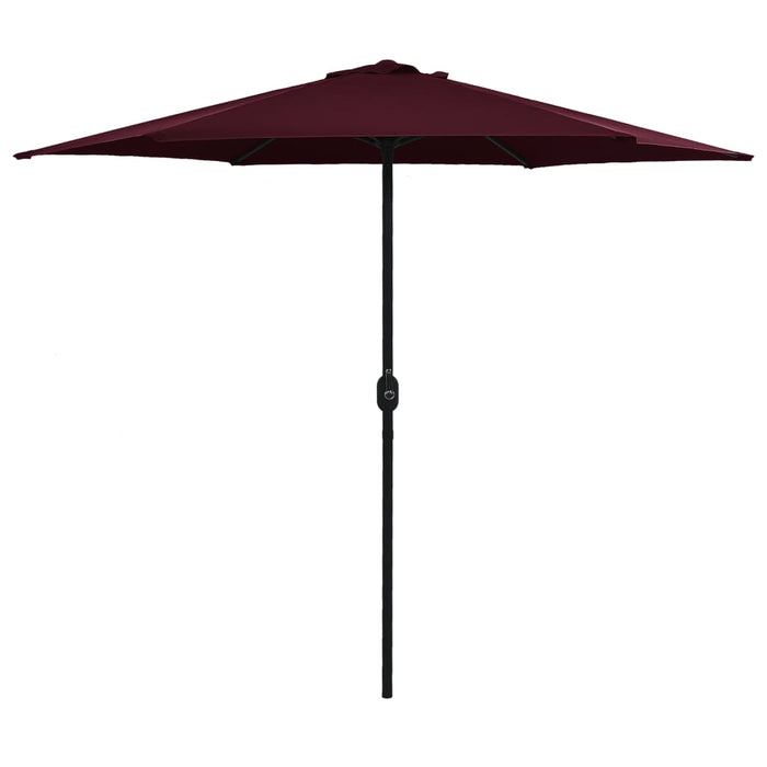 Parasol Met Aluminium Paal 270X246 Cm Terracottakleurig