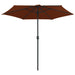 Parasol Met Aluminium Paal 270X246 Cm Terracottakleurig