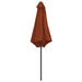 Parasol Met Aluminium Paal 270X246 Cm Terracottakleurig