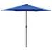 Parasol Met Aluminium Paal 270X246 Cm Terracottakleurig