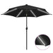 Parasol Met Led-Verlichting En Aluminium Paal 300 Cm