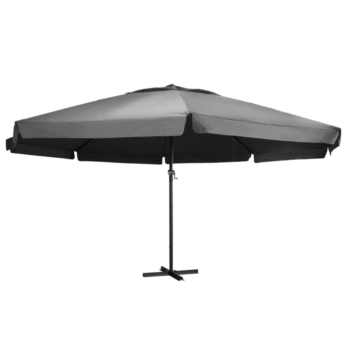 Parasol Met Aluminium Paal Azuurblauw