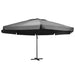 Parasol Met Aluminium Paal Azuurblauw