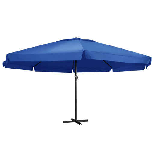 Parasol Met Aluminium Paal Azuurblauw